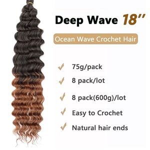 Deep Wave Crochet Hair Extensions